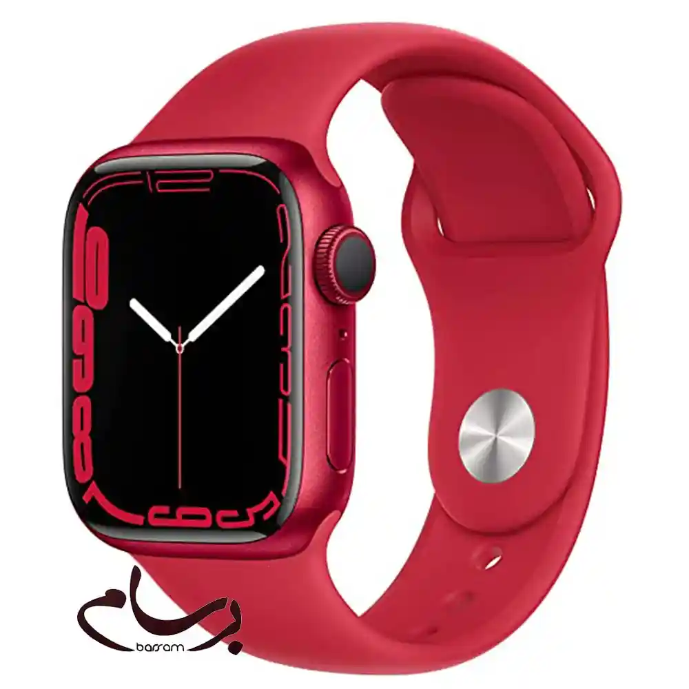 ساعت هوشمند اپل سری Apple Watch Series 7 کیس الومینیومی و بند سیلیکونی (45 میلی متر)