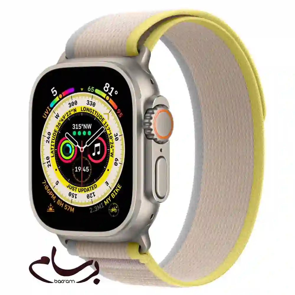 ساعت هوشمند اپل سری Apple Watch Ultra با بند لوپ تریل (Trail Loop)