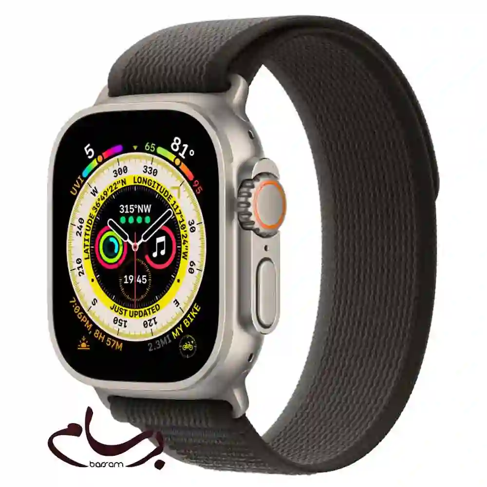 ساعت هوشمند اپل سری Apple Watch Ultra با بند لوپ تریل (Trail Loop)